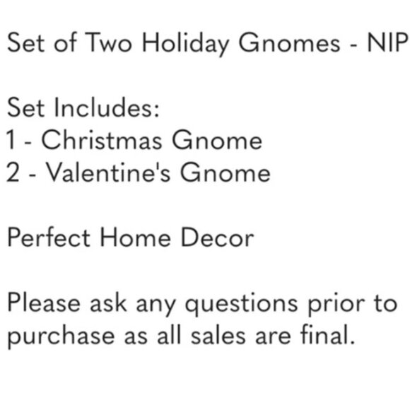 Set of Two Holiday Gnomes - NIP - Picture 4 of 5